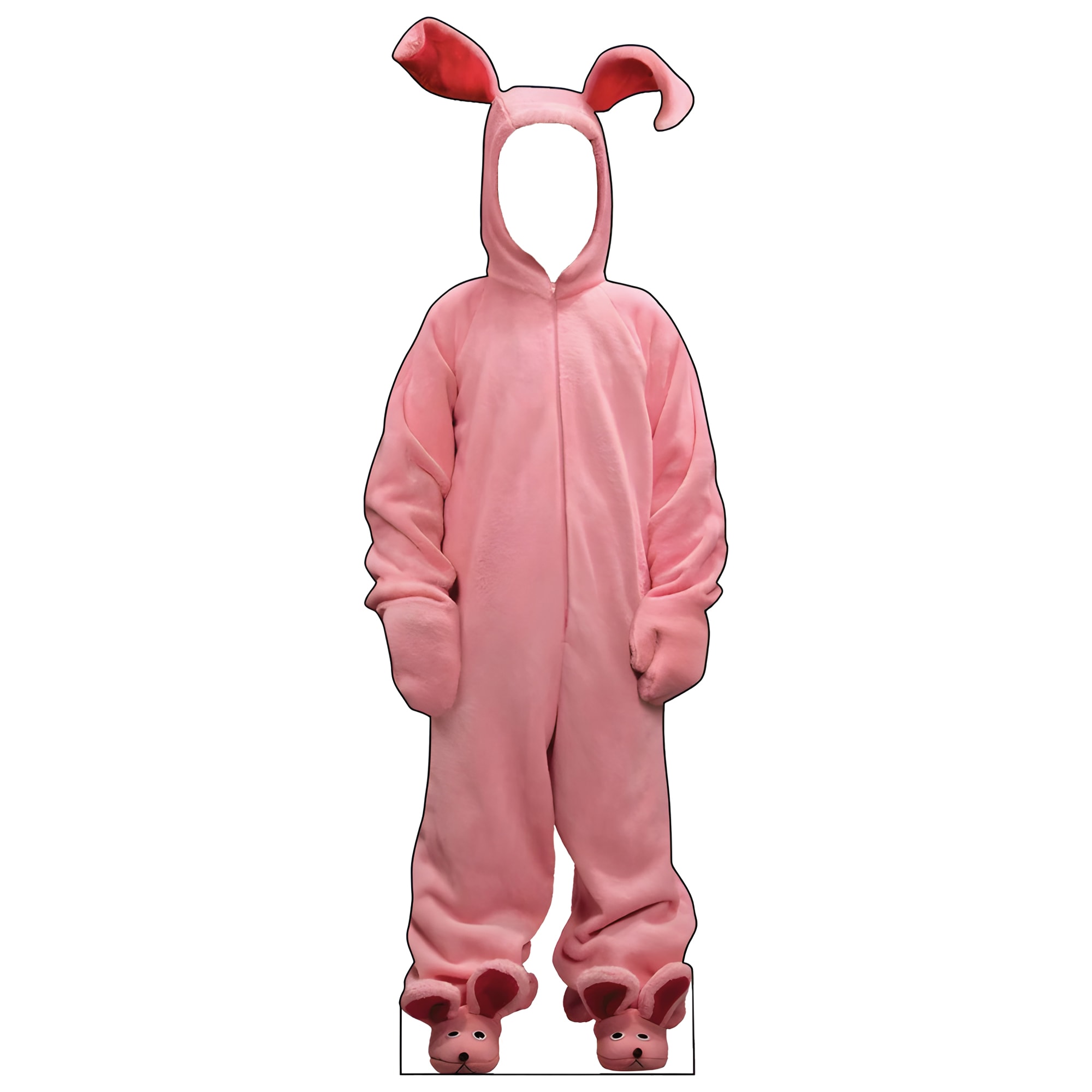 Easter Bunny Cardboard Cutout Model Christmas Story Bunny Pajamas Mockup Standee